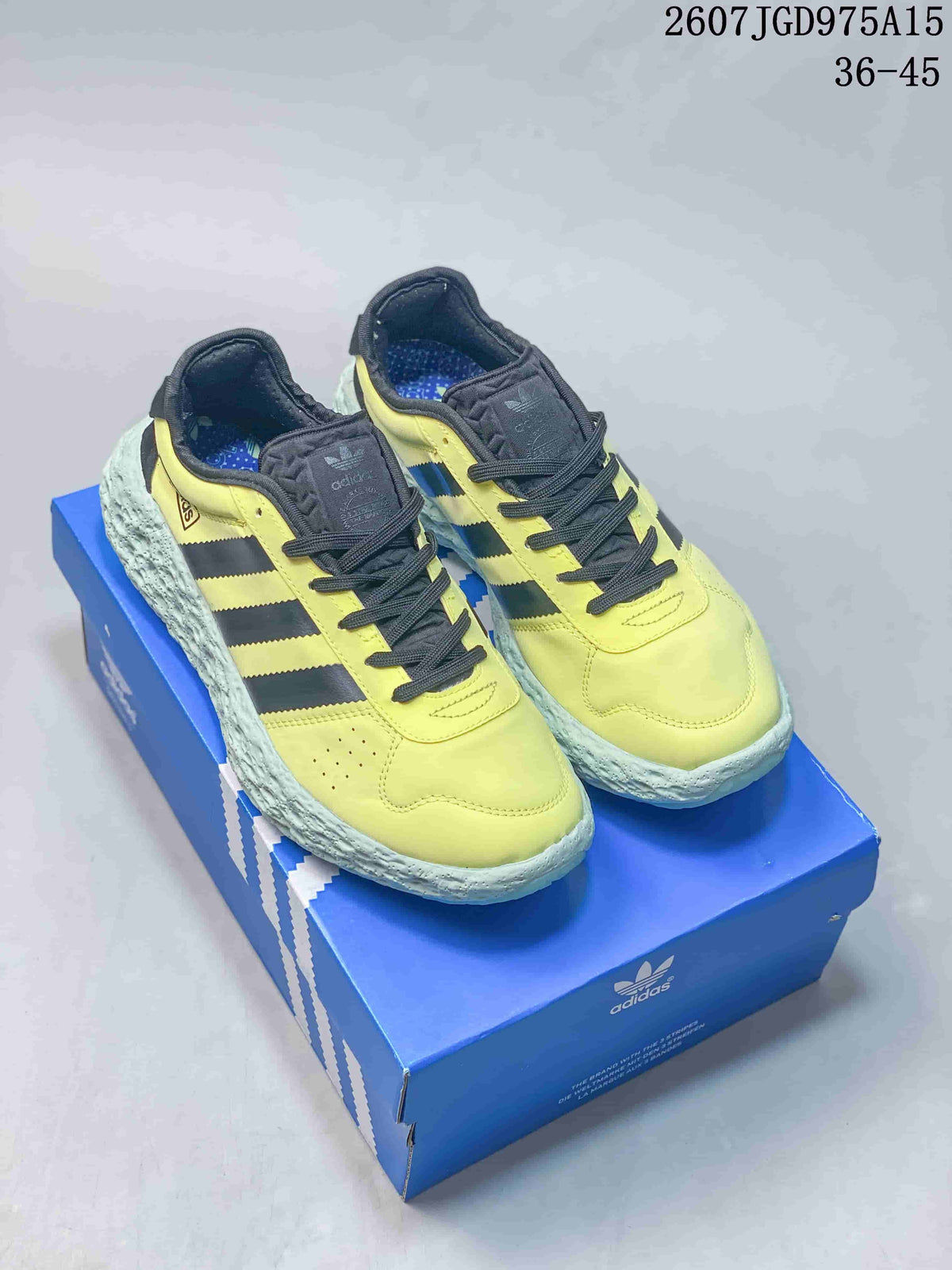 Adidas Zponge Low-Top Sneakers in Yellow Black IH0977 - product image from the listing.