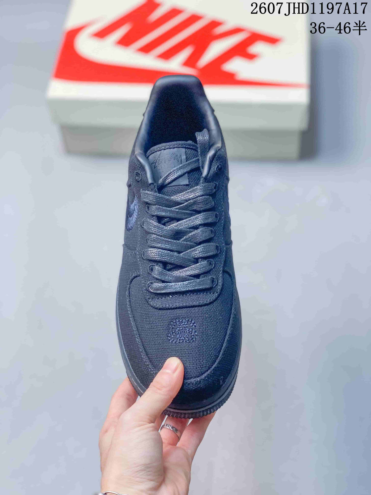 Nike Air Force 1 '07 x Stussy Sneakers in Black 2607JHD1197A17 - product image from the listing.