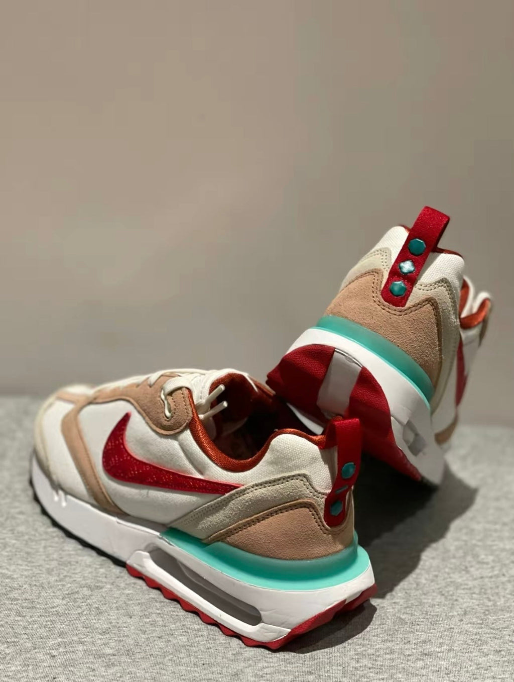 Nike Air Max Dawn CNY Sneakers in White Red DQ4976-161 - product image from the listing.