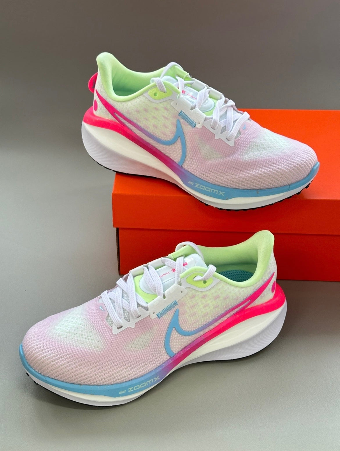 Nike Air Zoom Vomero 17 Running Shoes FZ3974-686 in Pink - product image from the listing.