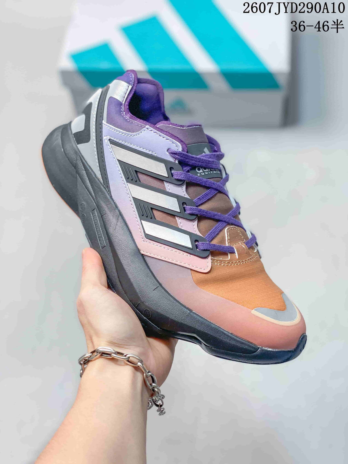 adidas Equipment Adios Pro Low-Top Running Shoes in Purple - product image from the listing.