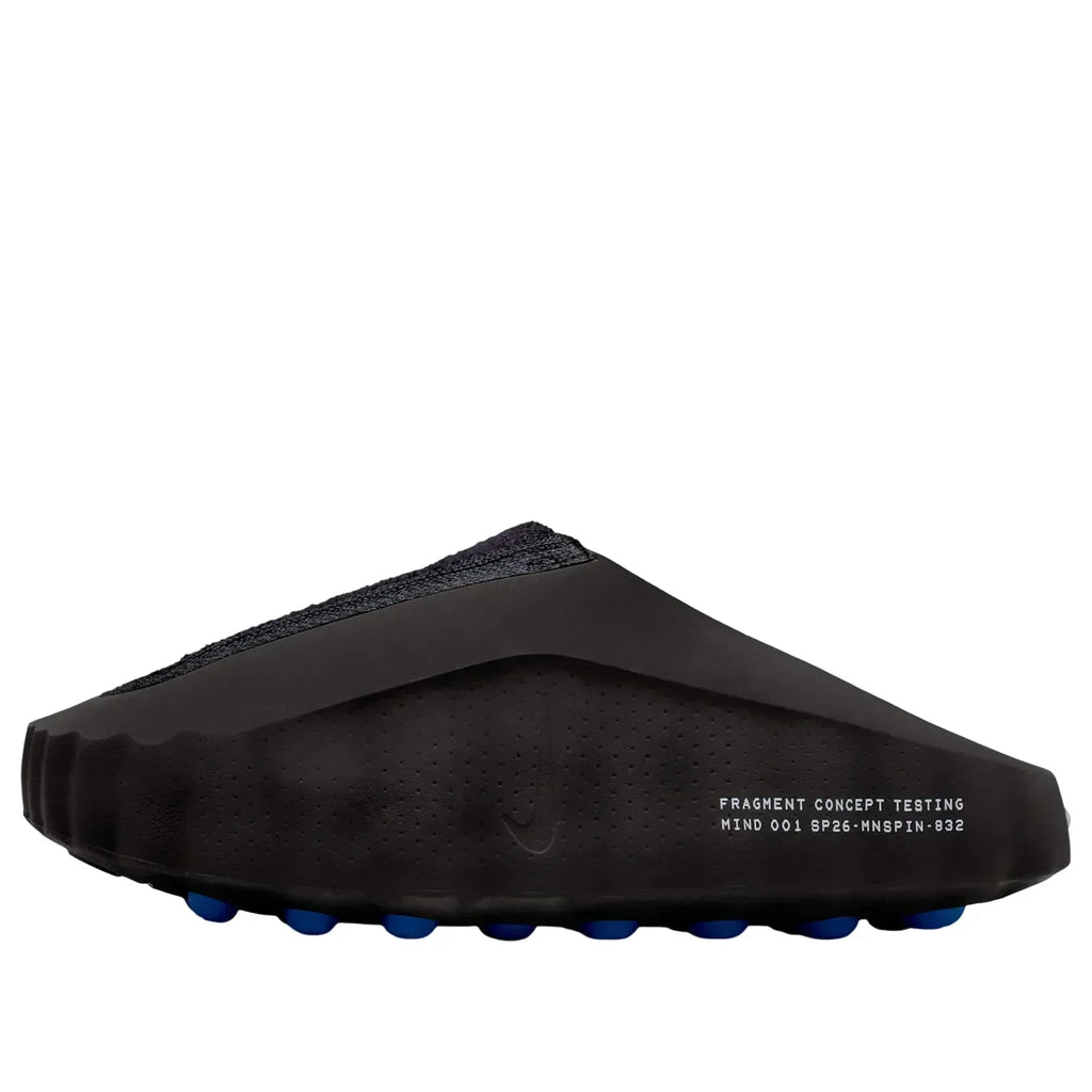 Nike Mind 001 Fragment Mules in Black - product image from the listing.