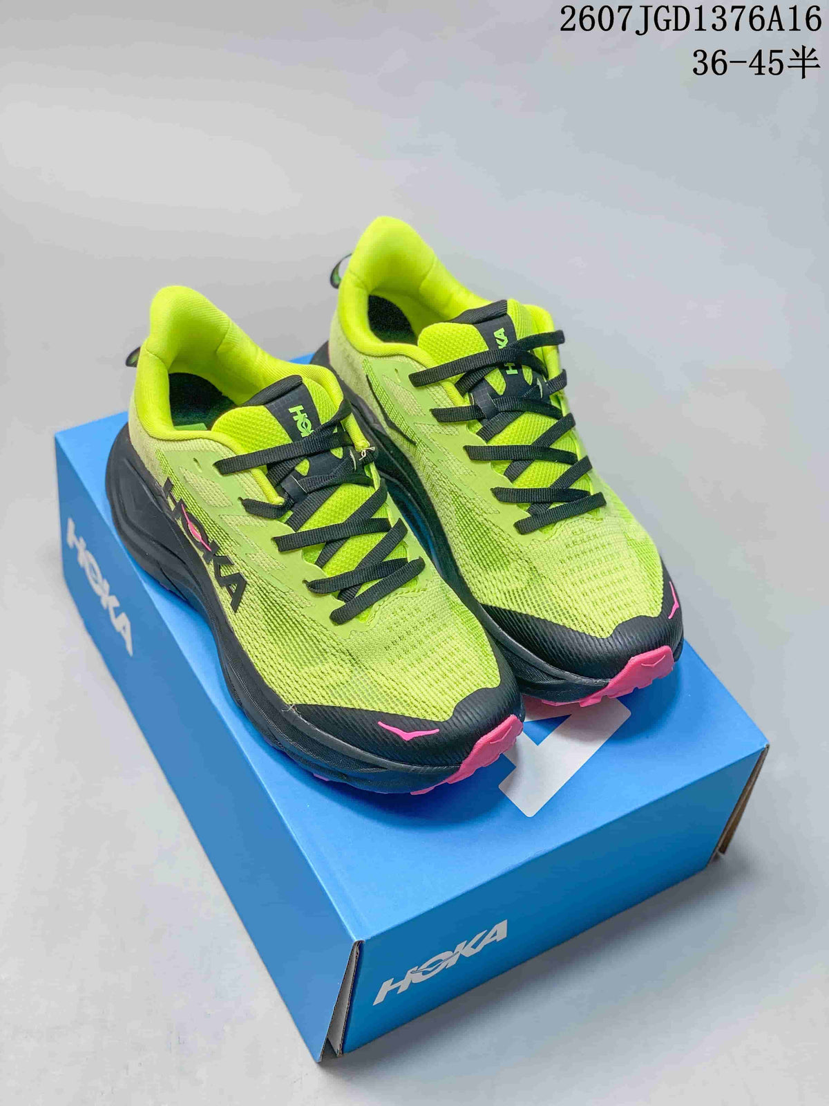 Women's HOKA Challenger 8 Running Shoes Green Black 711260WPR - product image from the listing.