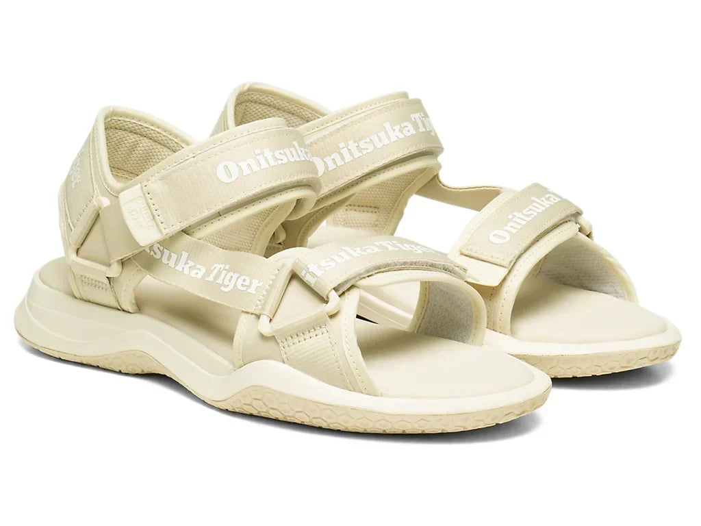 Oatmeal White | 1183B305 250 - Onitsuka Tiger Ohbori Strap Sandals - product image from the listing.