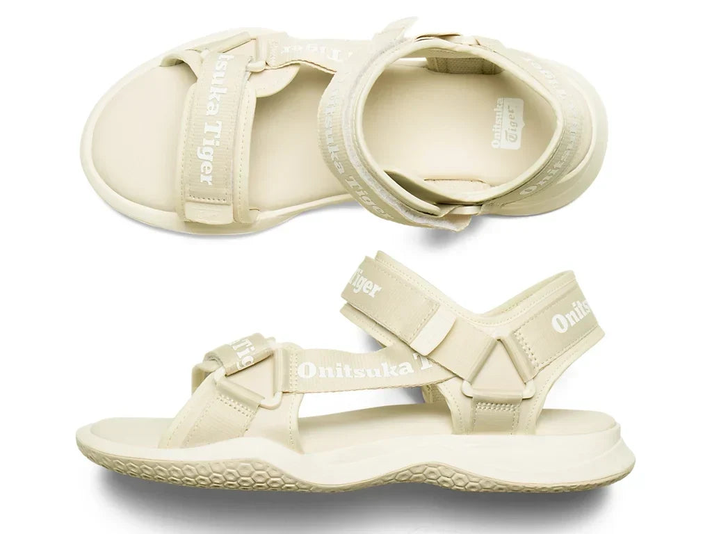 Oatmeal White | 1183B305 250 - Onitsuka Tiger Ohbori Strap Sandals - product image from the listing.