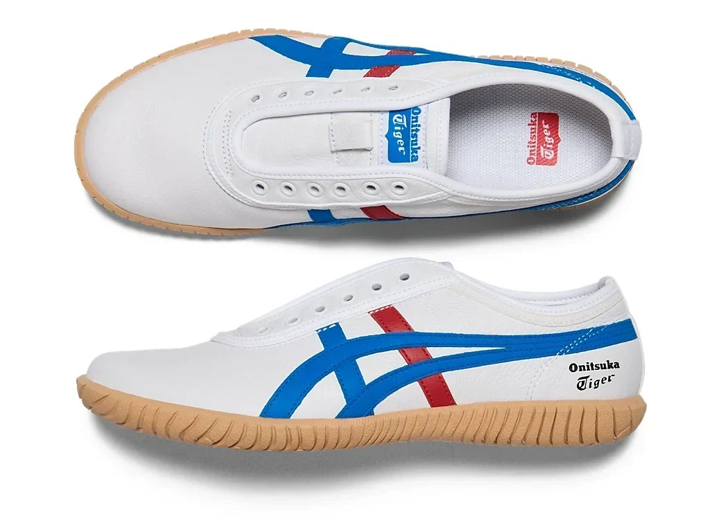 White Directoire Blue | 1183C529 100 - Onitsuka Tiger Tsunahiki Slip-On Sneakers - product image from the listing.