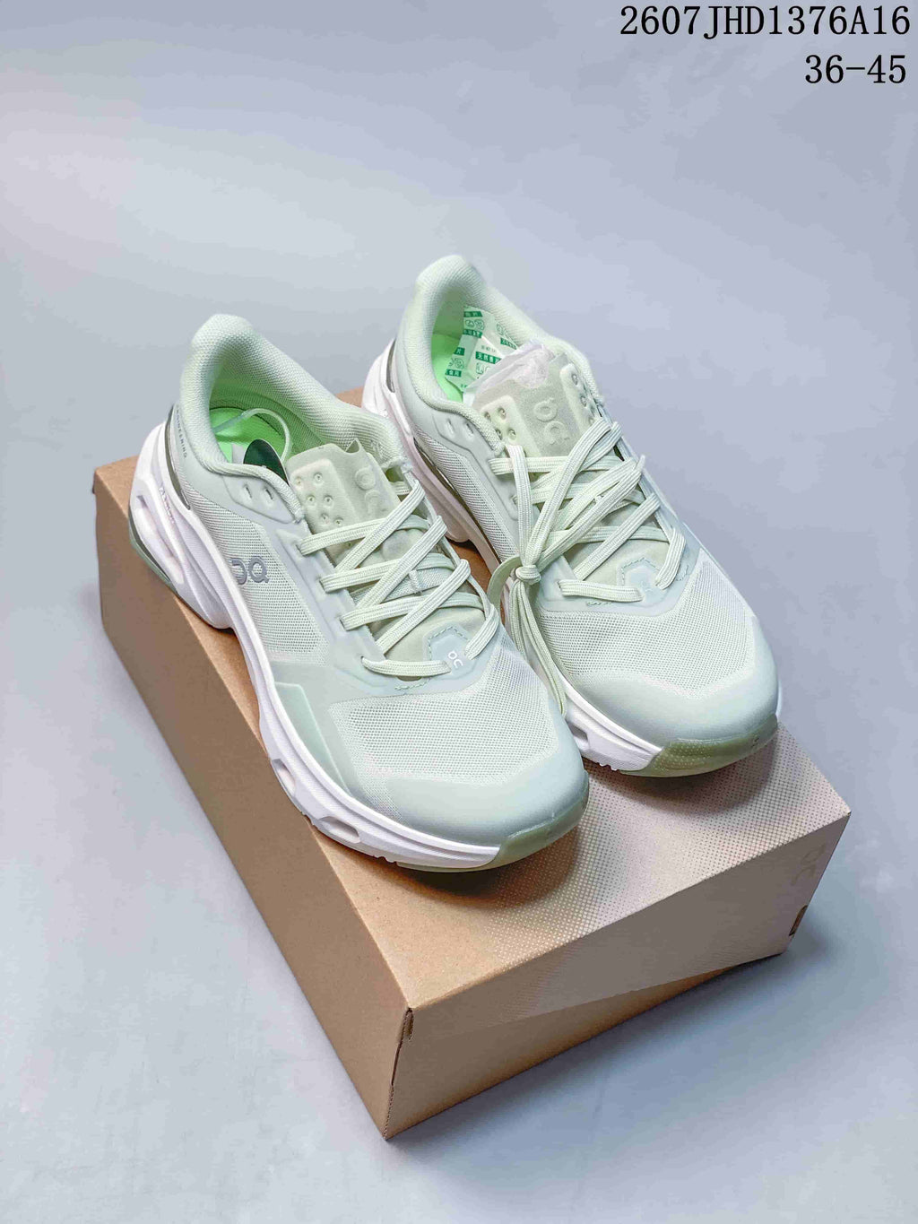 On Cloudpulse 2 Training Sneakers in Mint Green and White - product image from the listing.