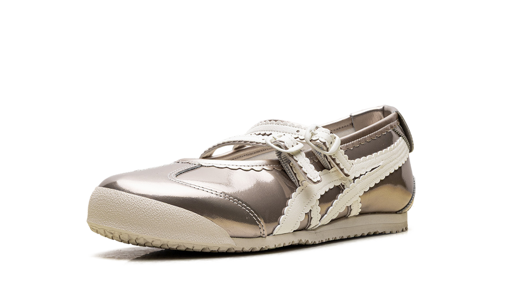 Women's Onitsuka Tiger Mexico 66 TGRS Metallic Pack Ballet Flats - Champagne Cream - product image from the listing.