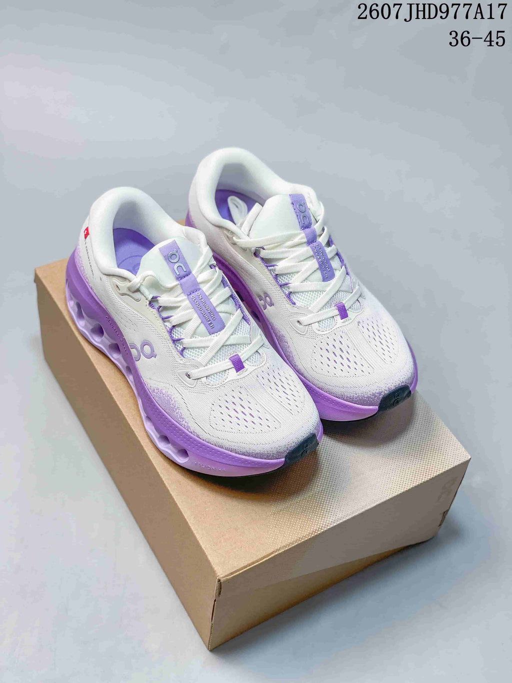 On Cloudtilt Sneakers in White and Purple 2607JHD977A17 - product image from the listing.