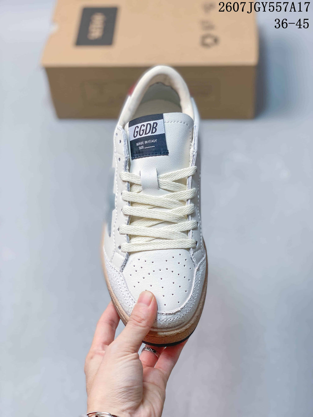 Golden Goose Ball Star White Star Trainers 2607JGY557A17 - product image from the listing.