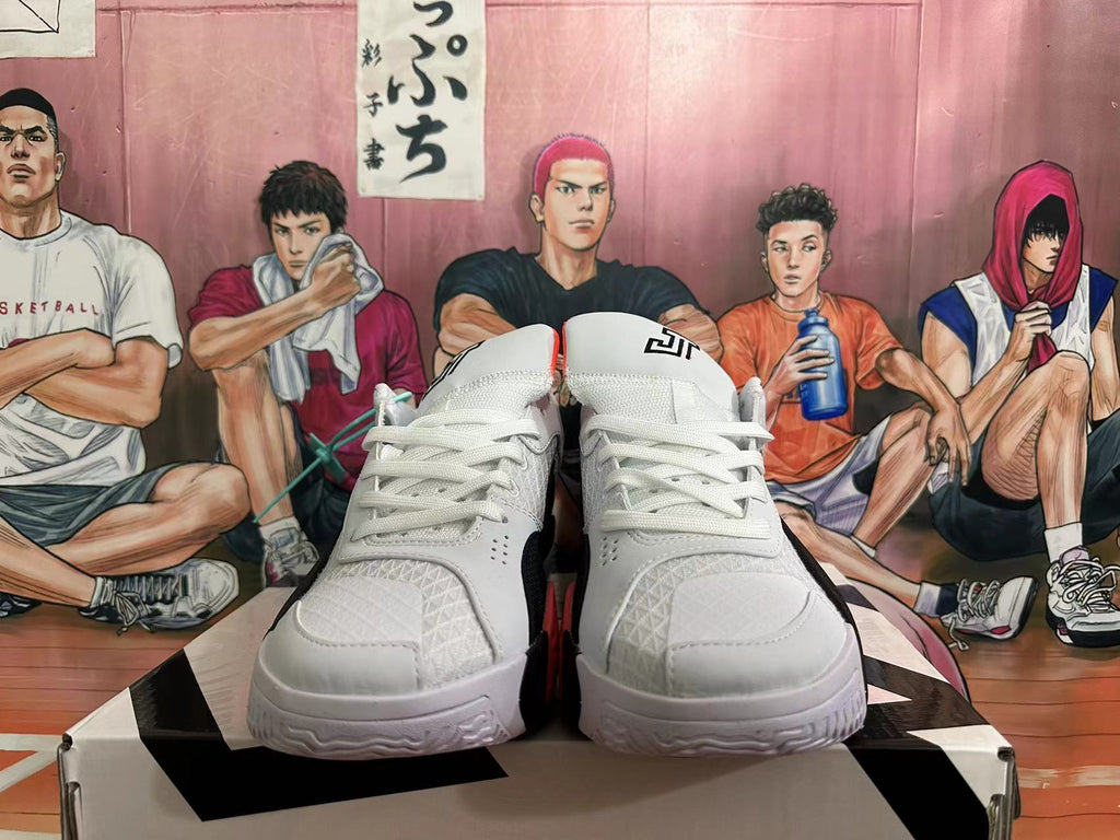 Jordan Luka 2 Basketball Shoes in White Black Red - product image from the listing.