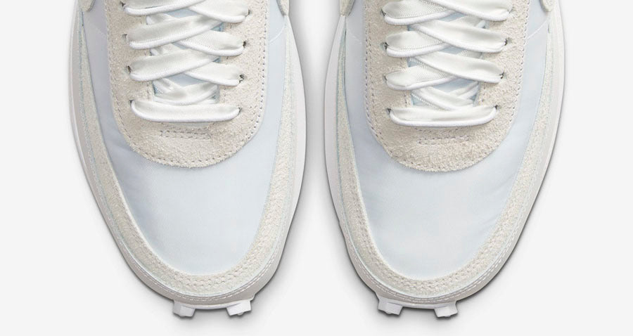 Nike x sacai LDV Waffle White Nylon Trainers BV0073-101 - product image from the listing.