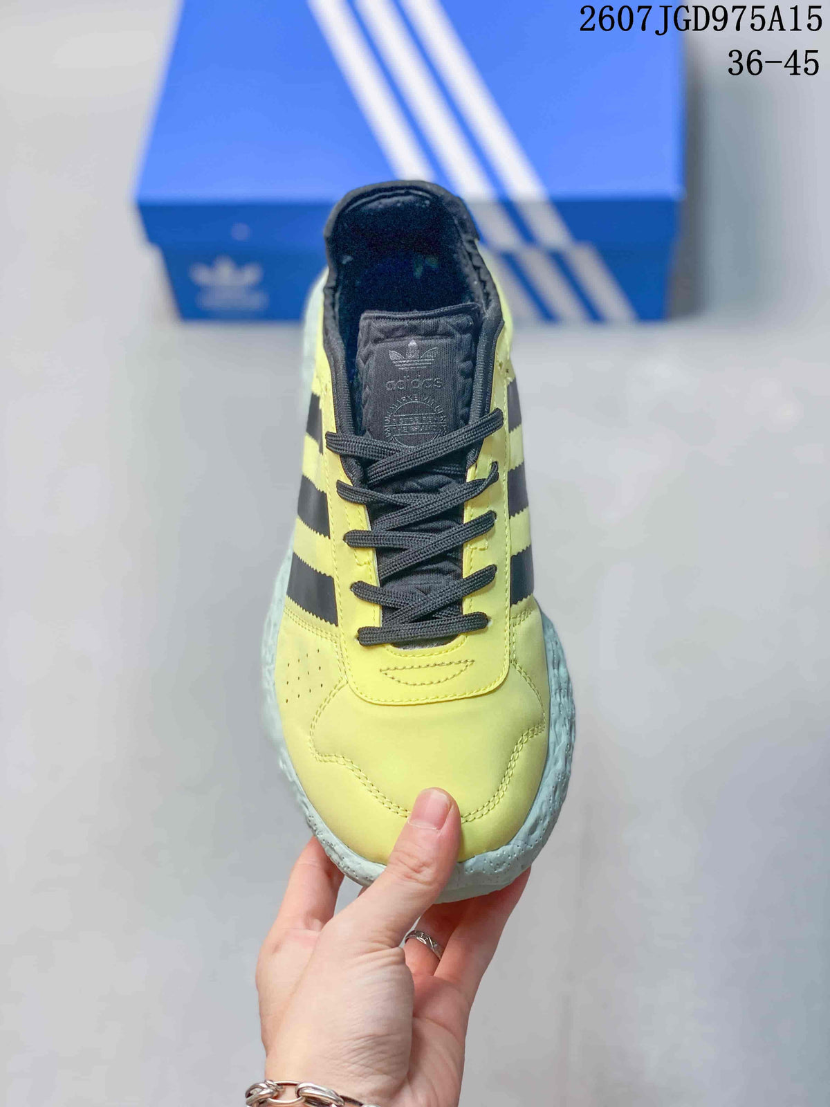 Adidas Zponge Low-Top Sneakers in Yellow Black IH0977 - product image from the listing.