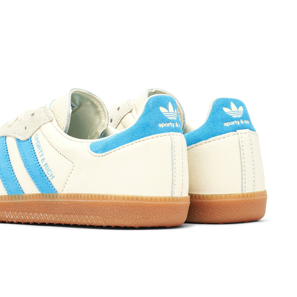 Adidas Samba x Sporty & Rich in Beige Blue - product image from the listing.