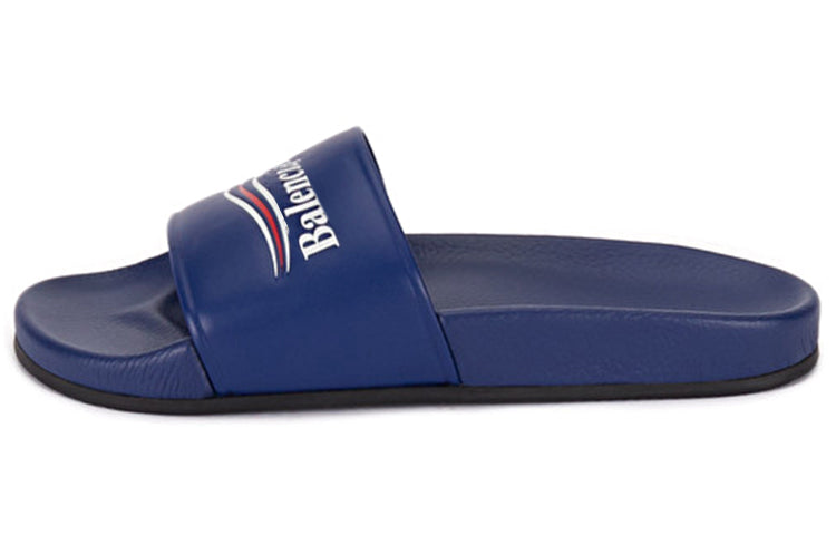 Pool Sandal Political Sandals Blue 530562WAM004045 # by Balenciaga - product image from the listing.