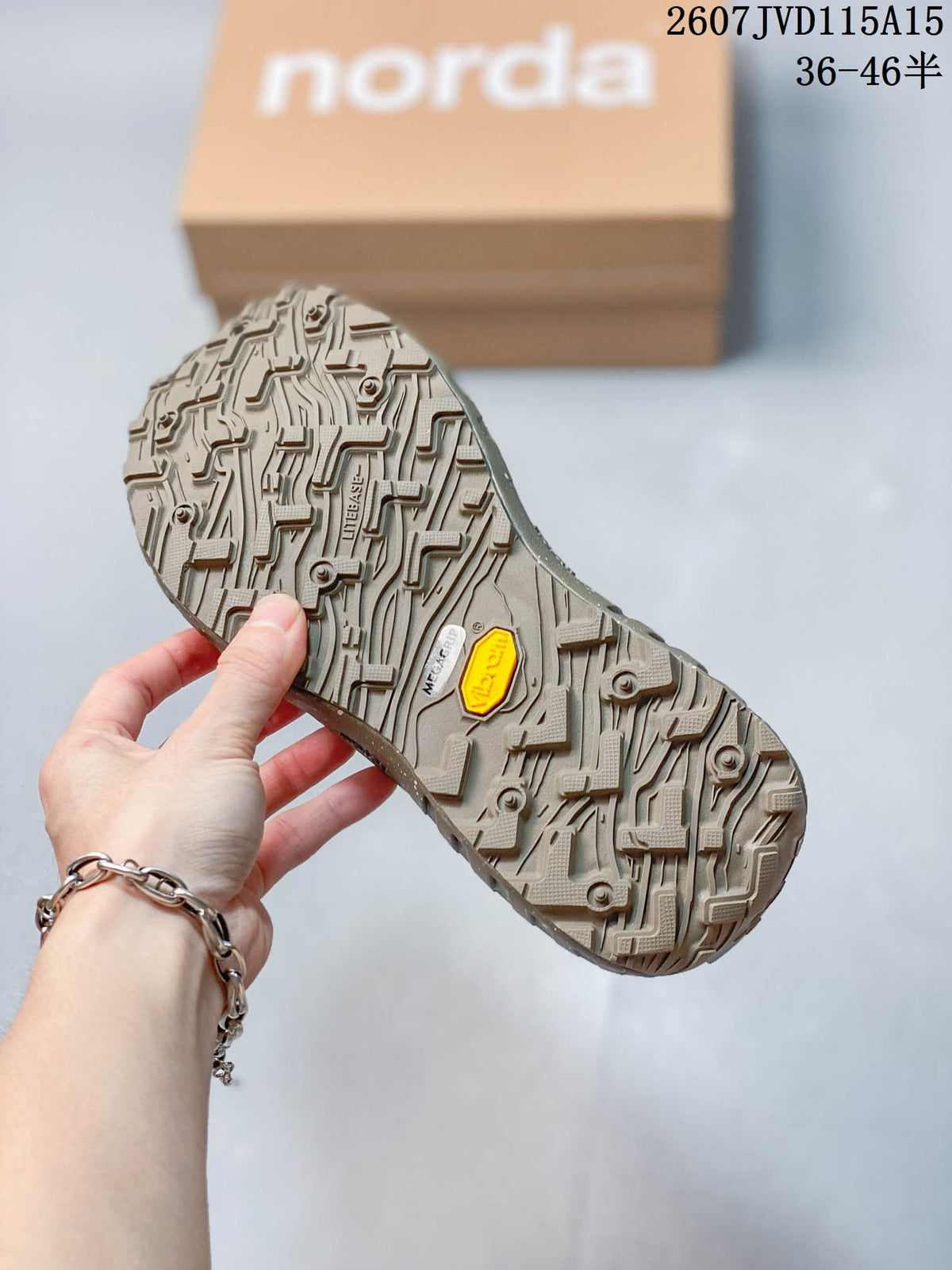 NORDA 001 G+ Trail Sneakers Mustard in Gray 2607JVD115A15 - product image from the listing.