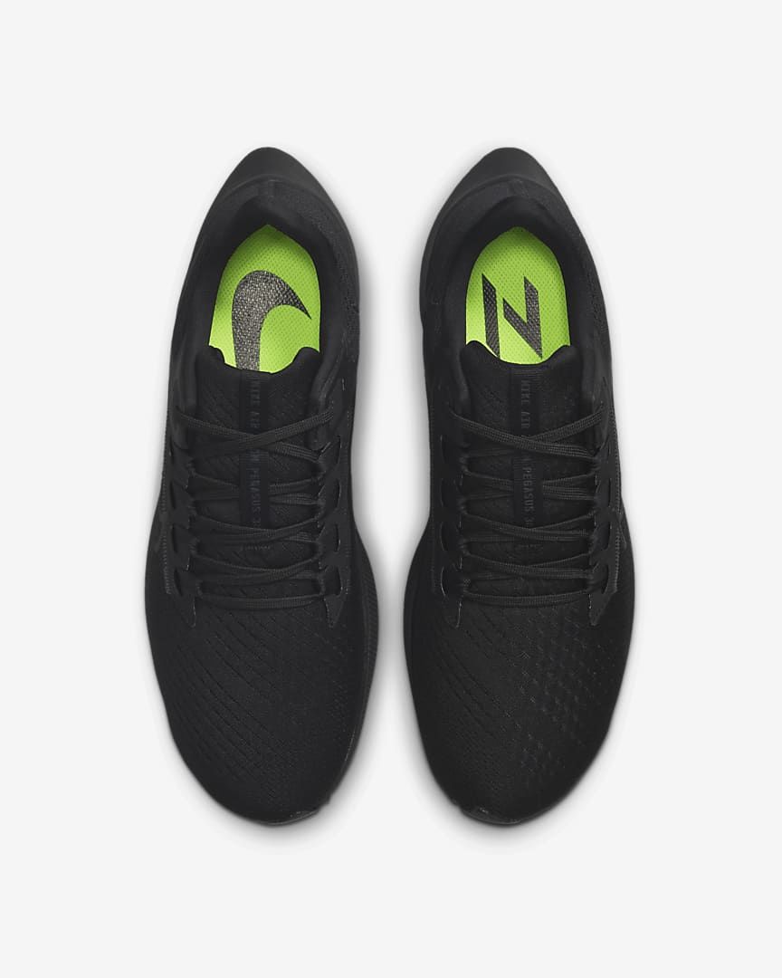 Nike Air Zoom Pegasus 38 Running Shoes, in Black CW7356-001 - product image from the listing.
