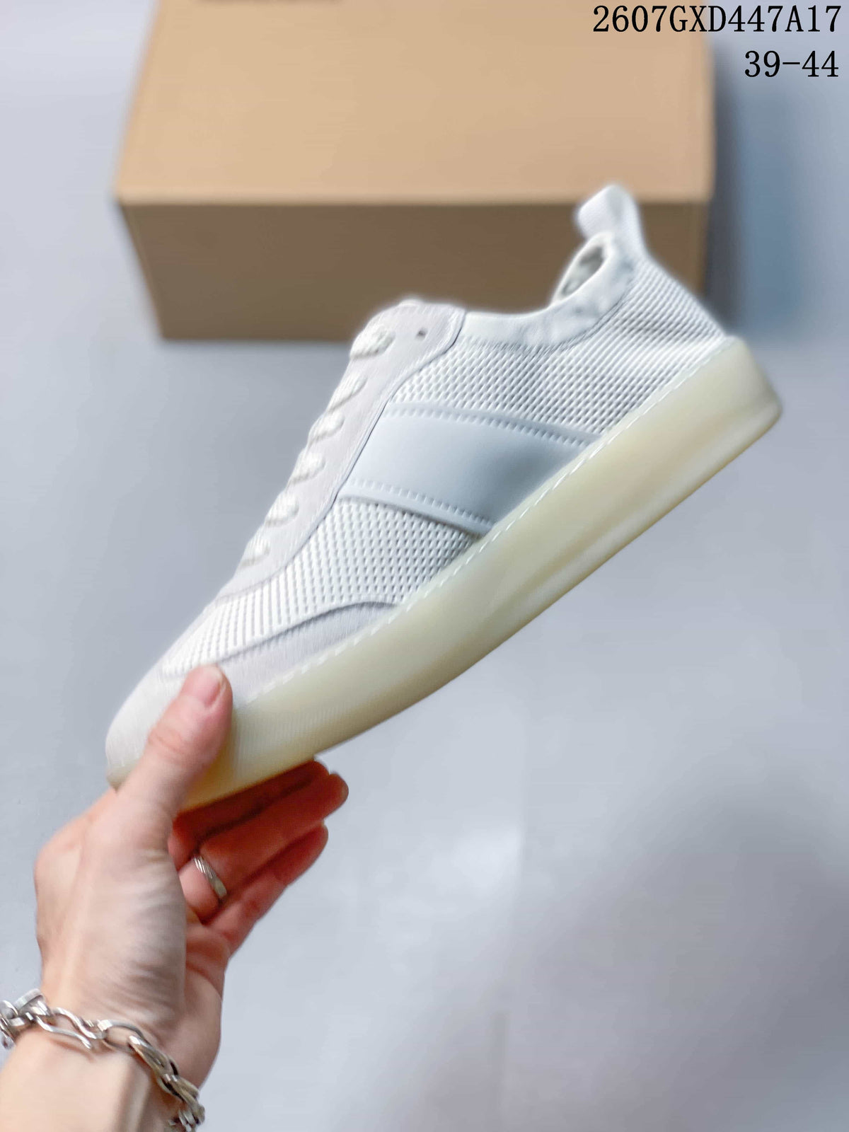 ECCO Perforated Casual Sneakers in White 2607GXD447A17 - product image from the listing.