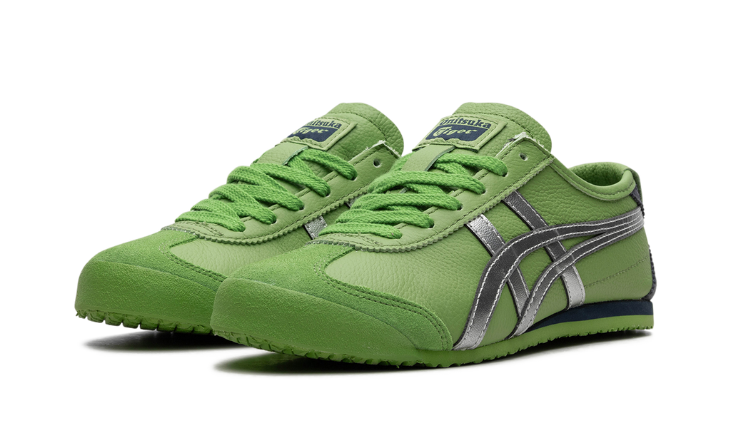 Garden Green Pure Silver - Onitsuka Tiger Mexico 66 Sneakers - product image from the listing.