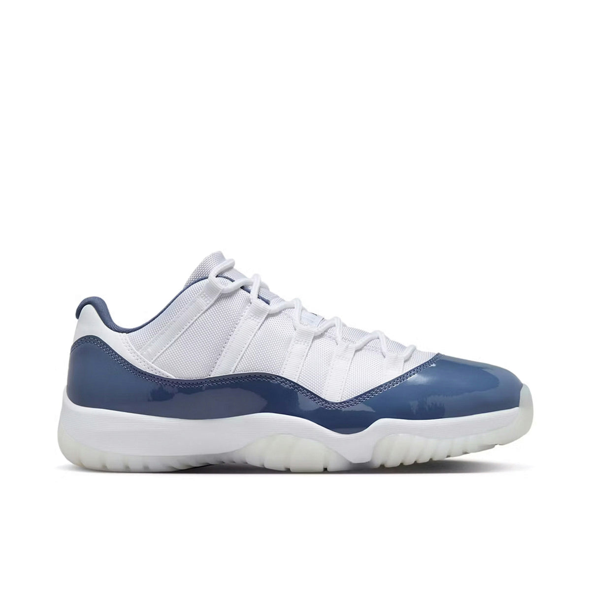 AIR JORDAN 11 LOW RETRO in WHITE MIDNIGHT NAVY - product image from the listing.