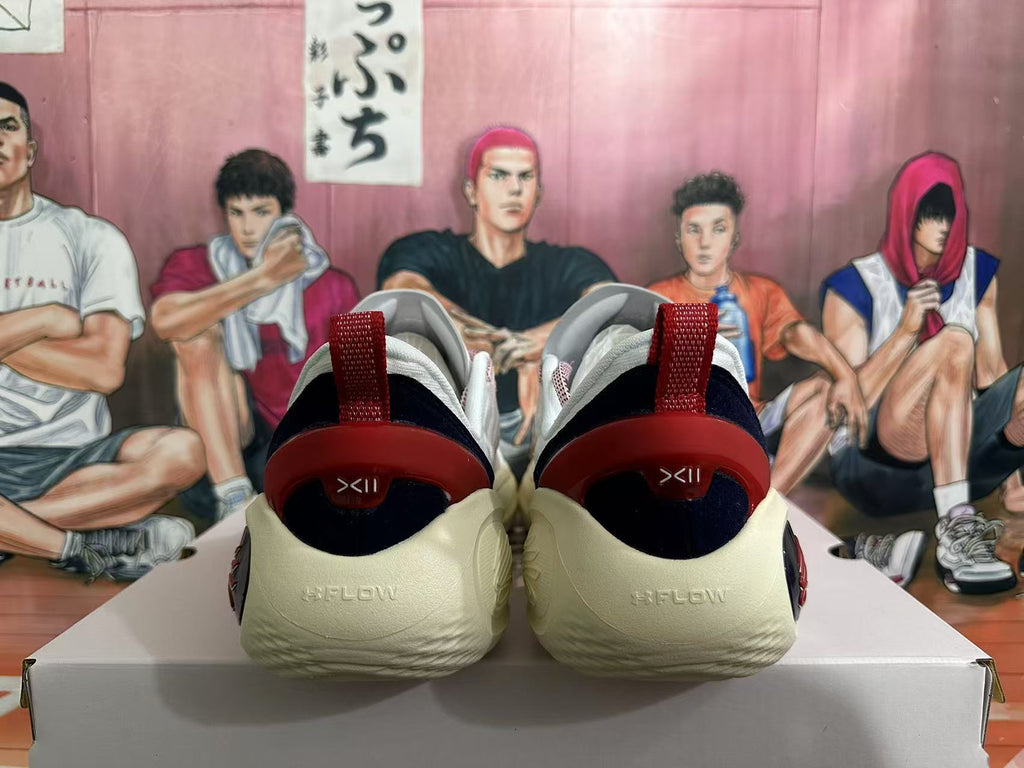 Nike LeBron Basketball Shoes in White Black Red - product image from the listing.
