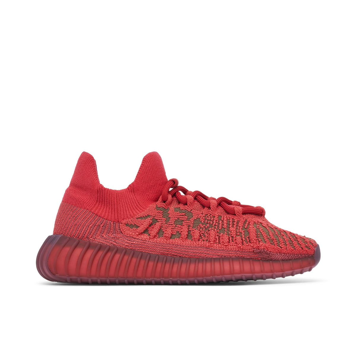 YEEZY BOOST 350 V2 CMPCT SLATE in RED - product image from the listing.