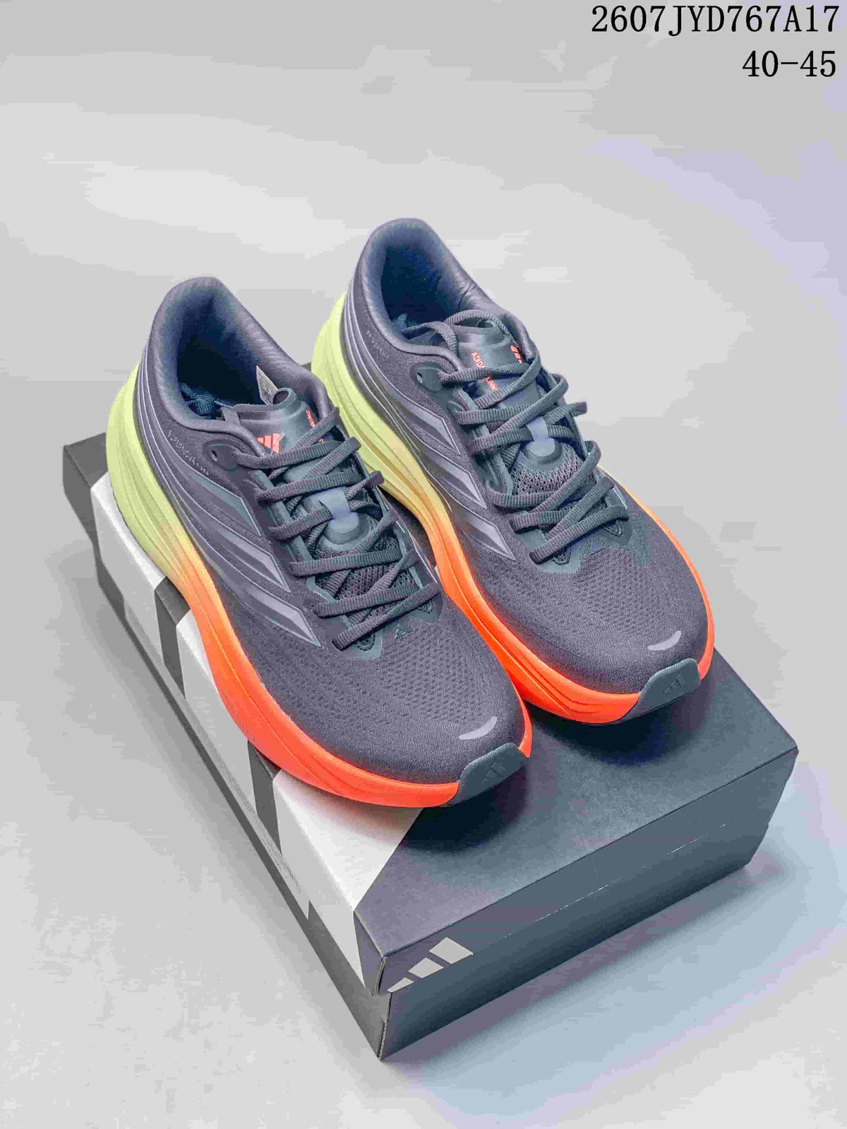 Adidas Supernova Rise Running Shoes in Dark Gray Orange 711570YWI - product image from the listing.