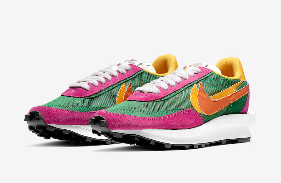 Nike LDV Waffle Sacai BV0073-301 Sneakers in Green Pink - product image from the listing.