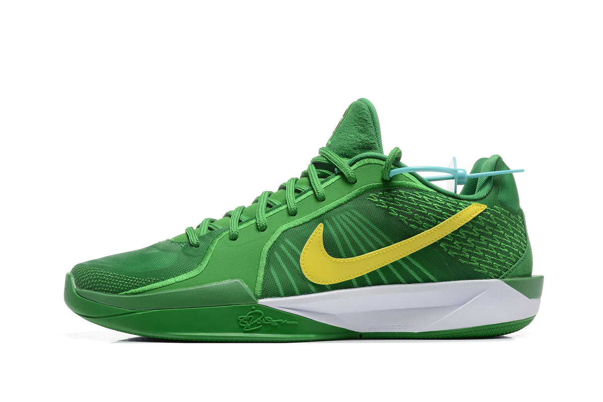 Nike Sabrina 2 Basketball Shoes in Green and Yellow - product image from the listing.