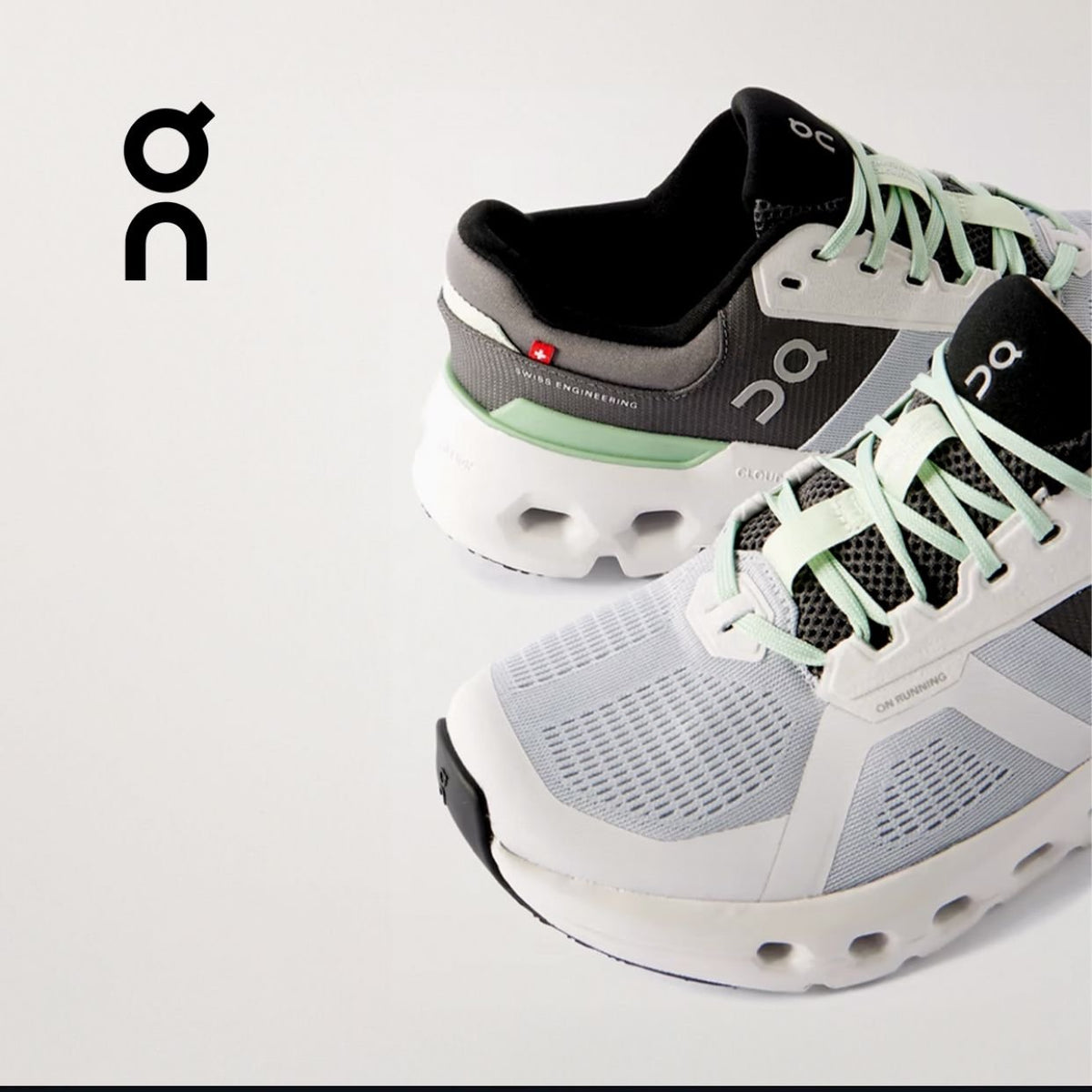 On Cloudrunner 2 Grey/Sage Shoes for Running - product image from the listing.
