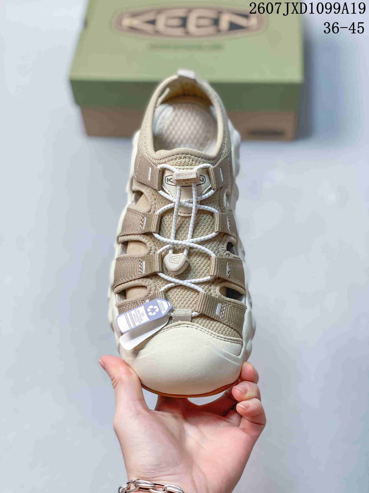 Astoria West Beige Outdoor Sandals 2607 JXD1099A19 by Keen - product image from the listing.