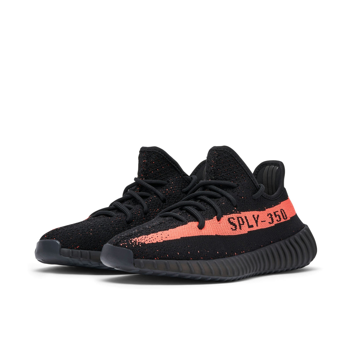 YEEZY BOOST 350 V2 in RED - product photo shown in the listing for this item.