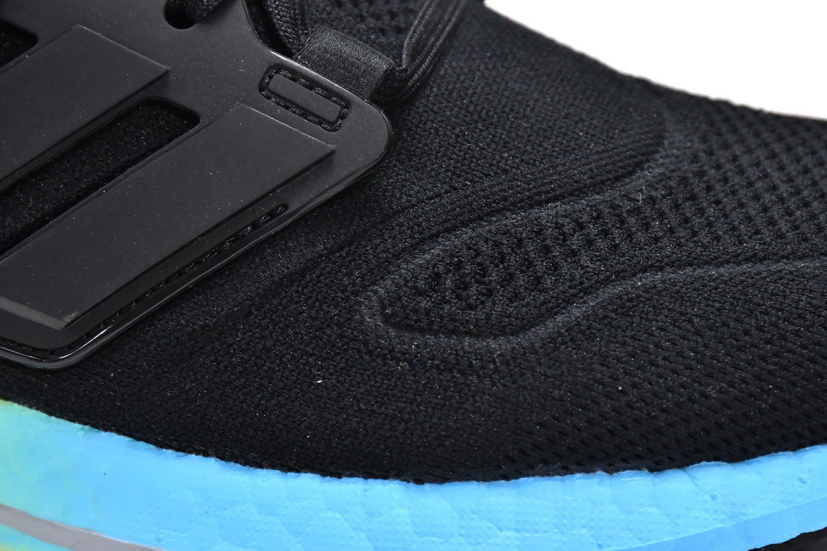 adidas UltraBoost 22 Running Shoes in Black Yellow GV8829 - product image from the listing.