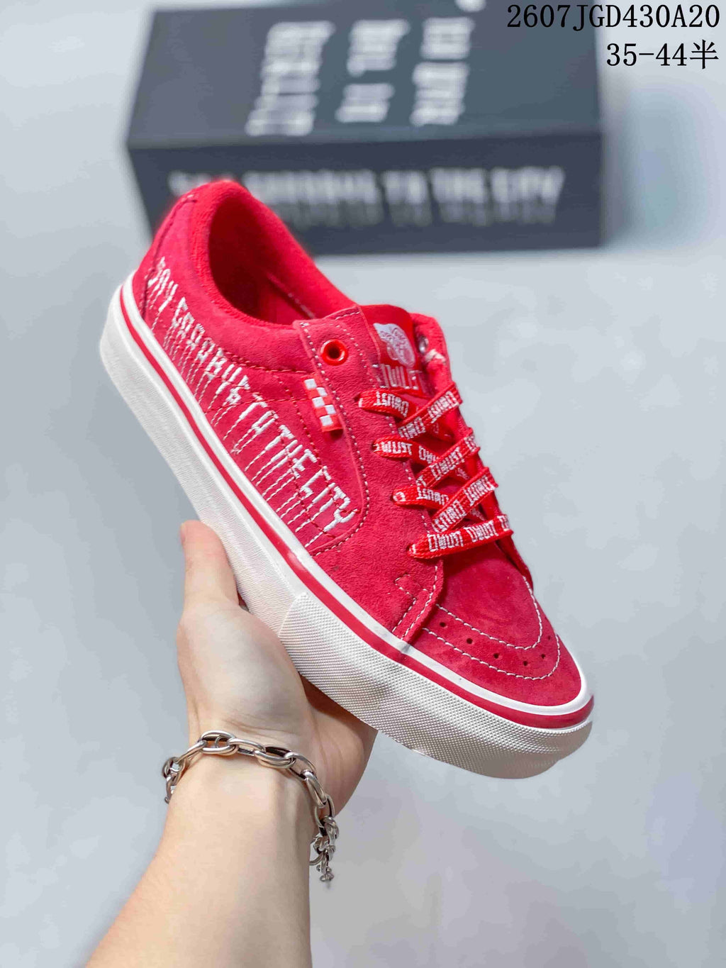Vans Civilist Berlin SK8 Low-Top Sneakers in Red 712200OPR - product image from the listing.
