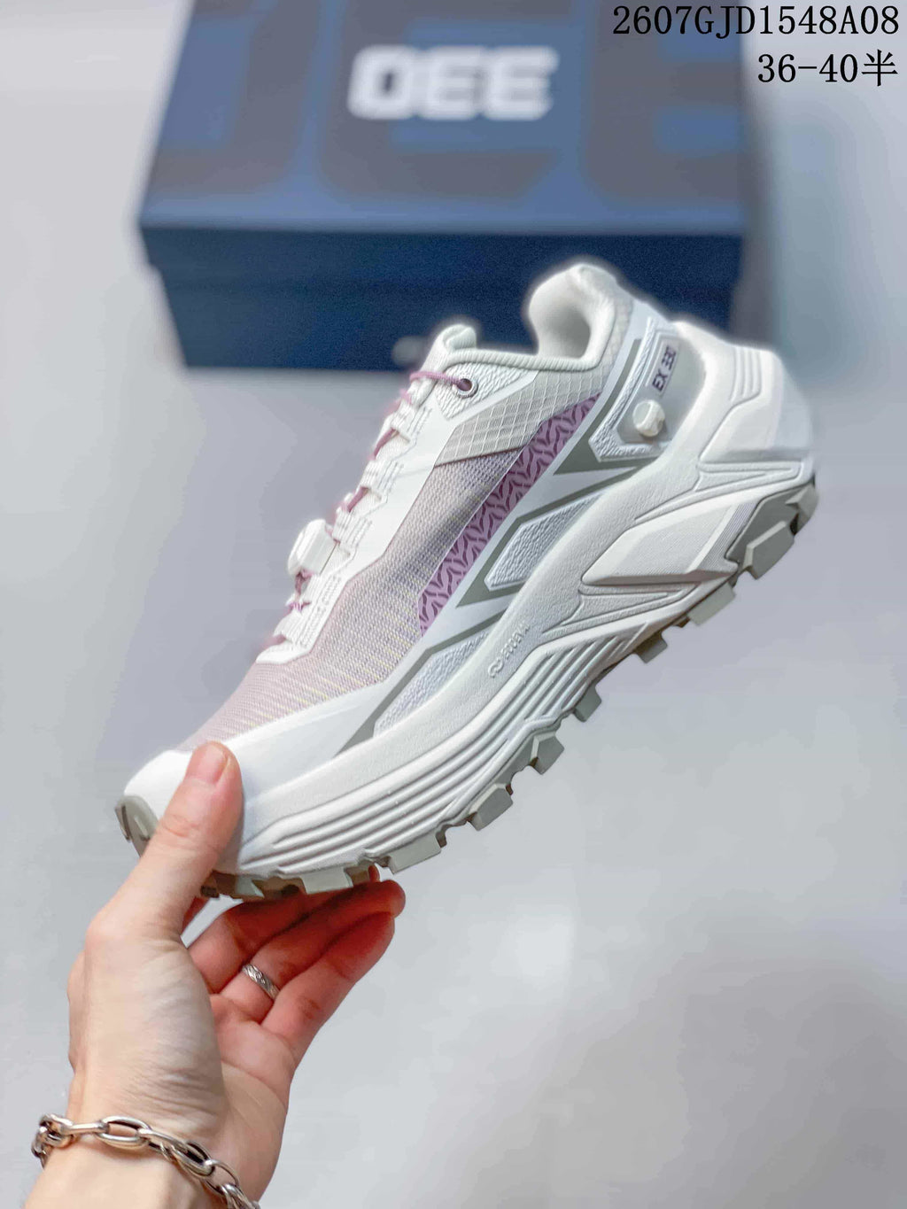 Kailas Fuga Ex 330 Trail Running Shoes in White Pink - product image from the listing.