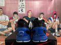 Nike Basketball Sneakers in Black White Blue - product image from the listing.
