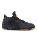 "Black Denim" Levi's x Air Jordan 4 Retro Sneakers - product image from the listing.