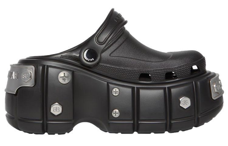 Balenciaga Hardcrocs Slide x Crocs 'Nero Silver' 687398W1S8N1081 # for Women - product image from the listing.