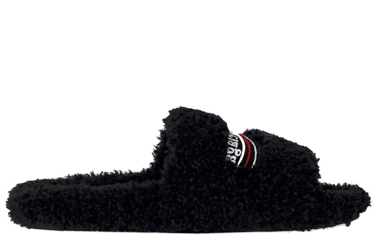 Balenciaga Furry Slides 'Black Red' 654261W2DO11096 # for Women - product image from the listing.