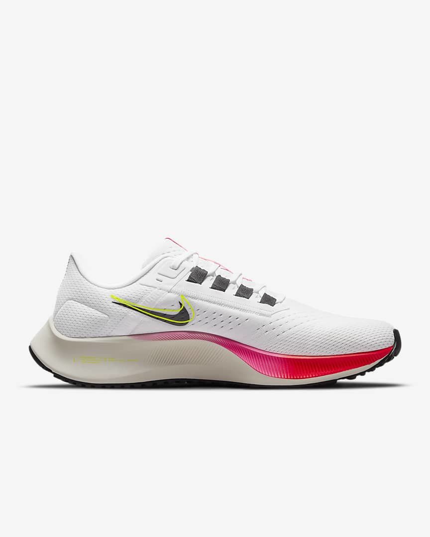 Nike Air Zoom Pegasus 38 Running Shoes in White DJ5397-100 - product image from the listing.