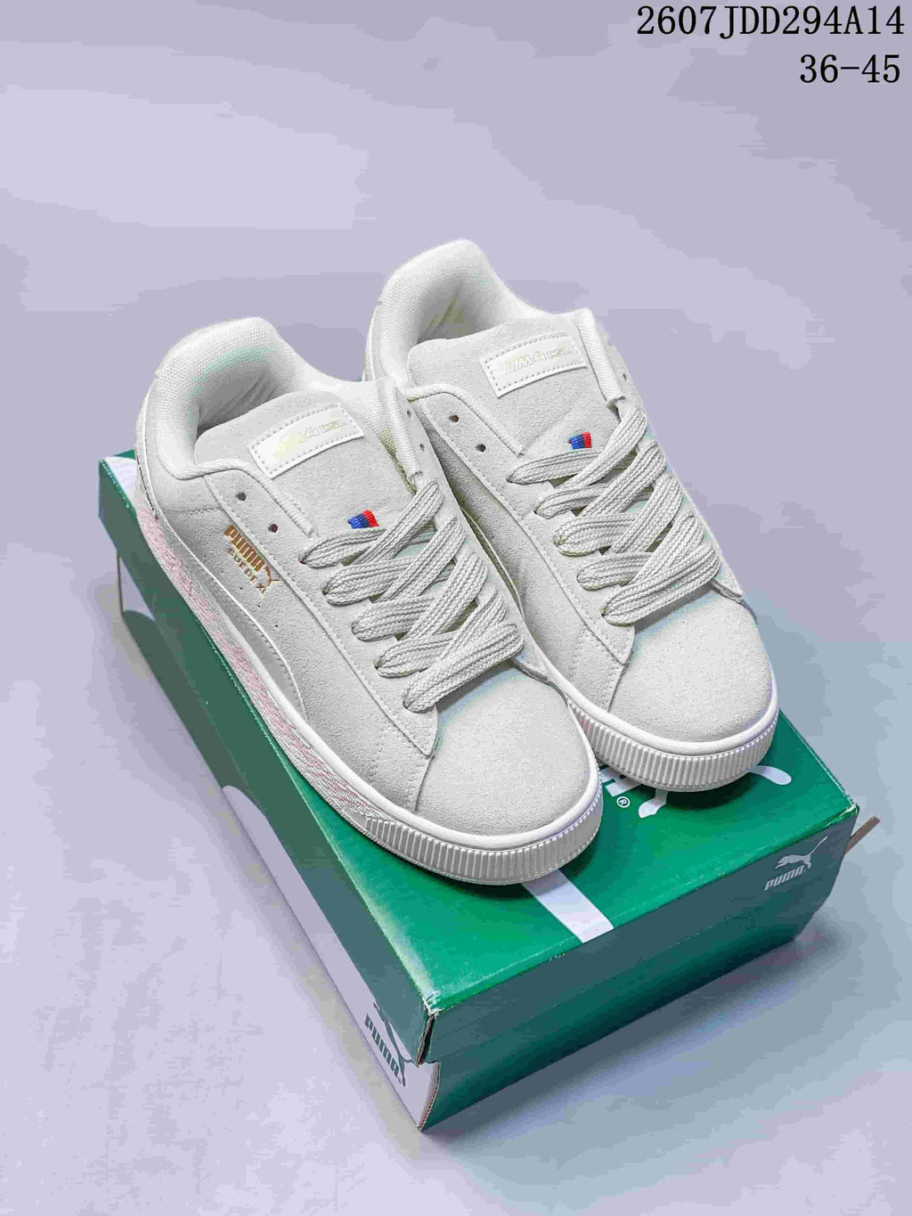 PUMA Suede XL Low-Top Sneakers in White 2607JDD294A14 - product image from the listing.
