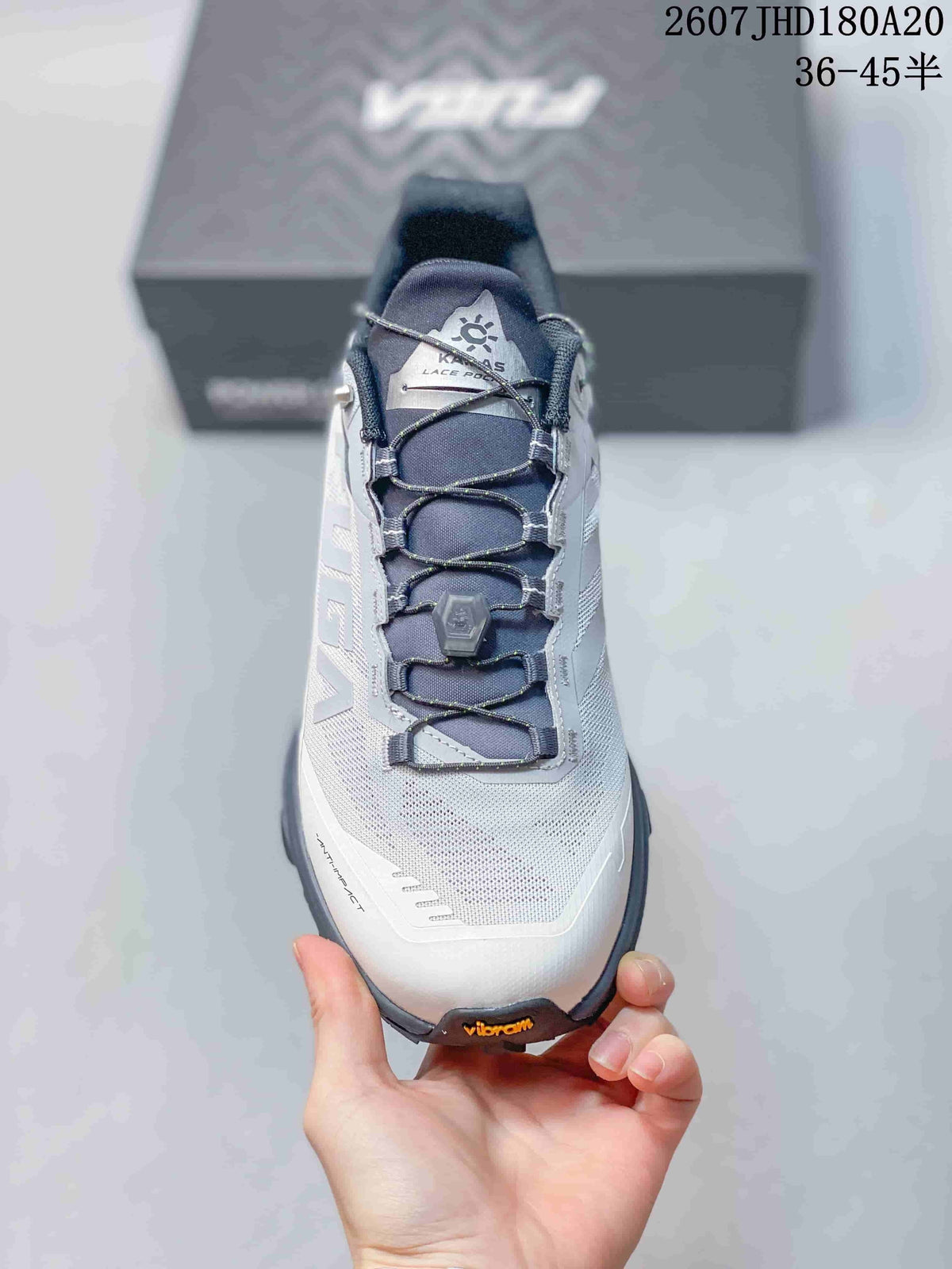 Kailas Expedition Low-Top Hiking Shoes in White Navy 2607JHD180A20 - product image from the listing.