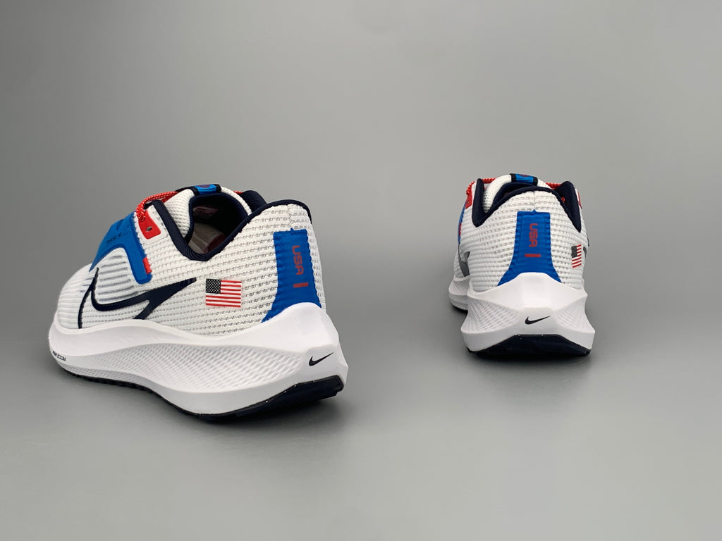 Nike Air Zoom Pegasus 40 White Blue FN0013-100 Shoes for Running - product image from the listing.