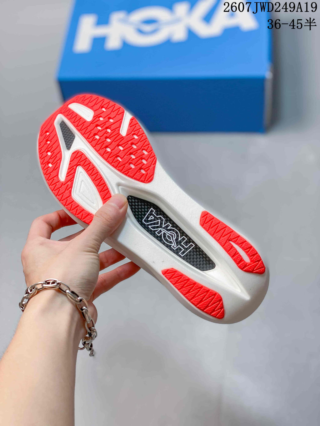 Hoka Rocket X3 Running Shoes in Green Coral 2607TWD249A19 - product image from the listing.