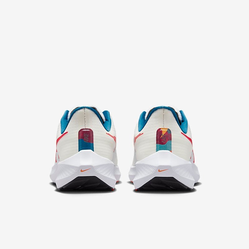 Nike Air Zoom Pegasus 39 Running Shoes in White Red Blue FD4322-161 - product image from the listing.