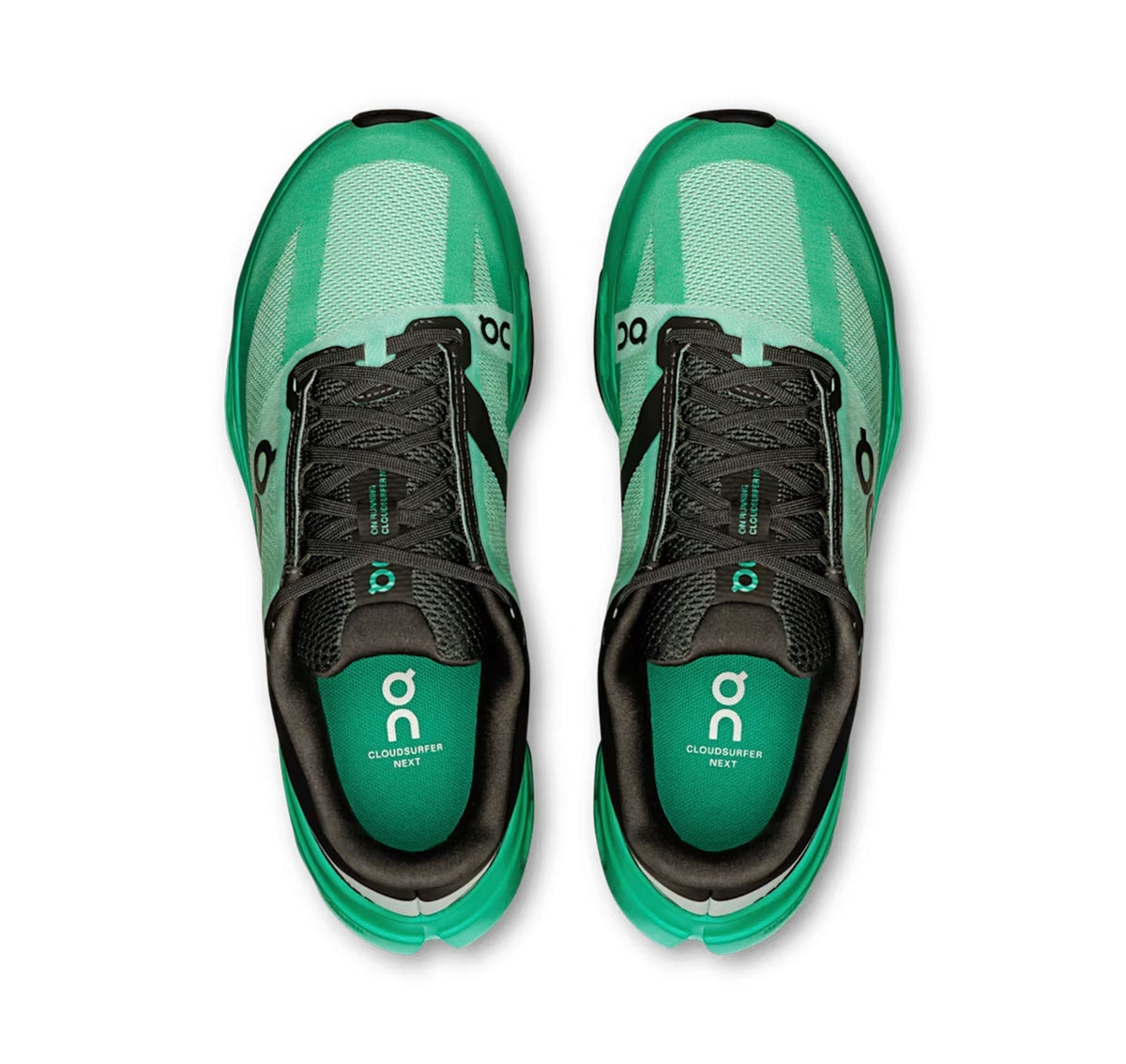 Women's On Cloudsurfer Next Mint/Black Running Shoes - product image from the listing.