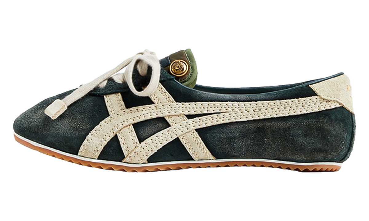 Women's Onitsuka Tiger Tai Chi Sakura Suede Versace Sneakers - Green - product image from the listing.