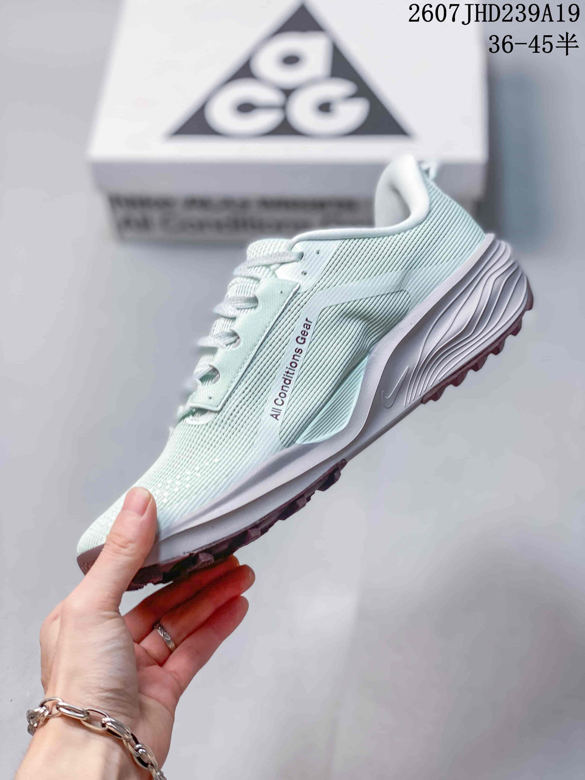 Nike ACG Pegasus Trail Trainers Jade Horizon 2607JHD239A19 - product image from the listing.