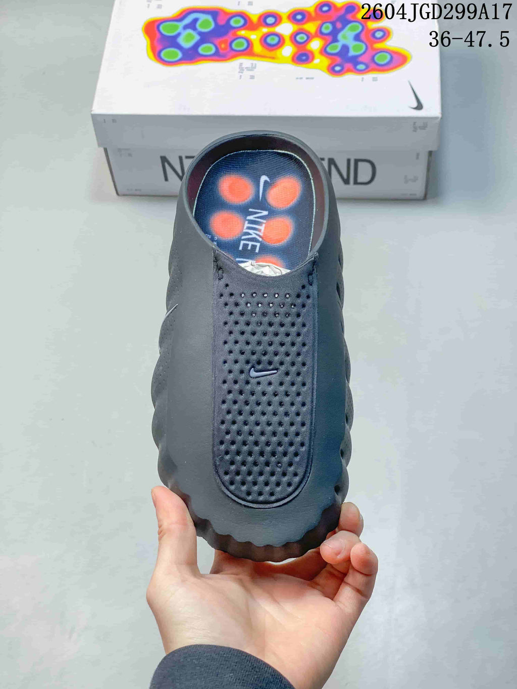 Nike Mind 001 Recovery Slide in Black - product image from the listing.