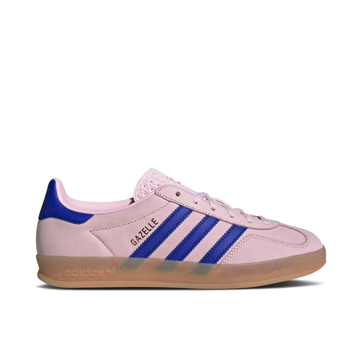 Women's ADIDAS GAZELLE INDOOR CLEAR PINK LUCID BLUE - product image from the listing.